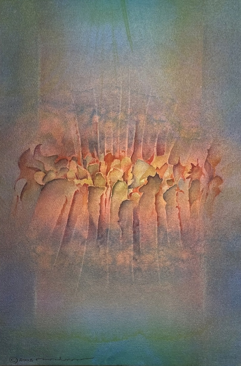 Beneath, watercolor by Dick Nelson